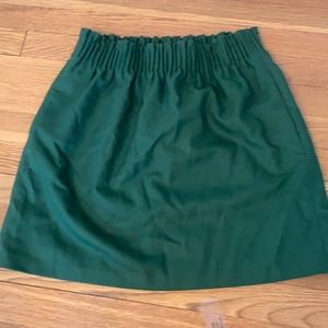Army green J crew skirt